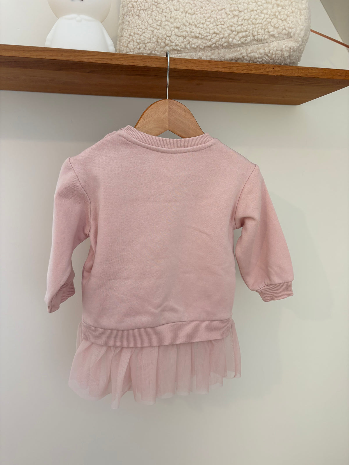 H&M- sweaterjurkje met tule - 80