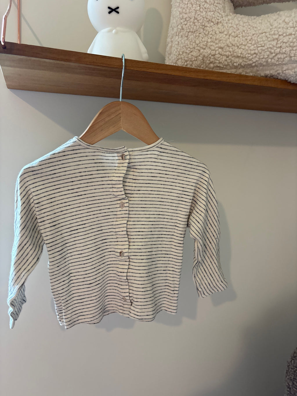 Zara - shirt lange mouwen streepjes - 86