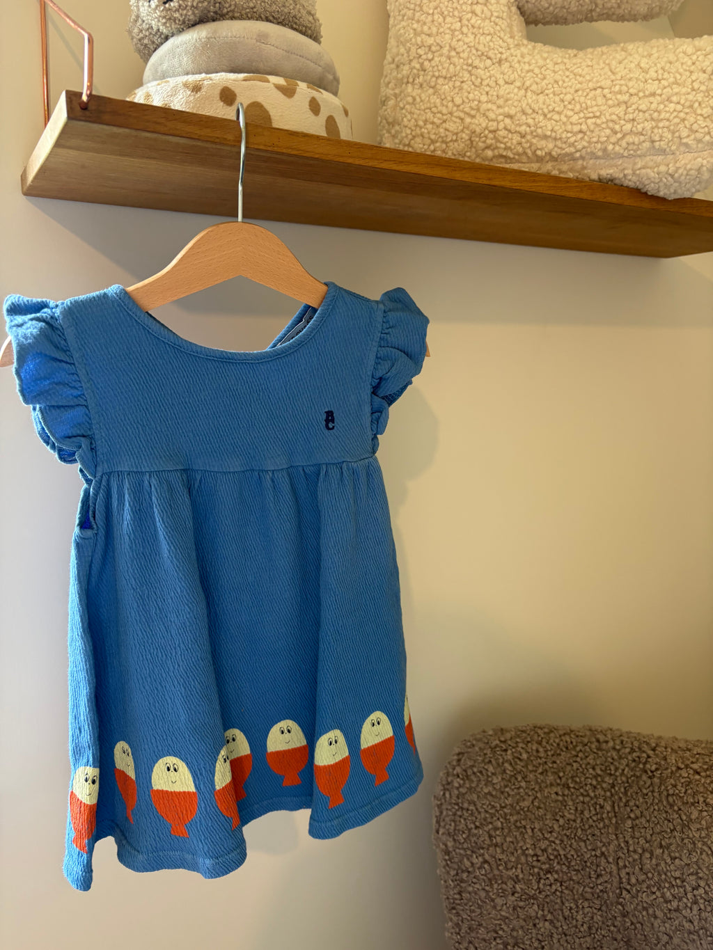 Bobo Choses - blauw kleedje - 80