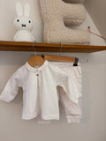 Baby Gi - wit flanellen setje - 6M