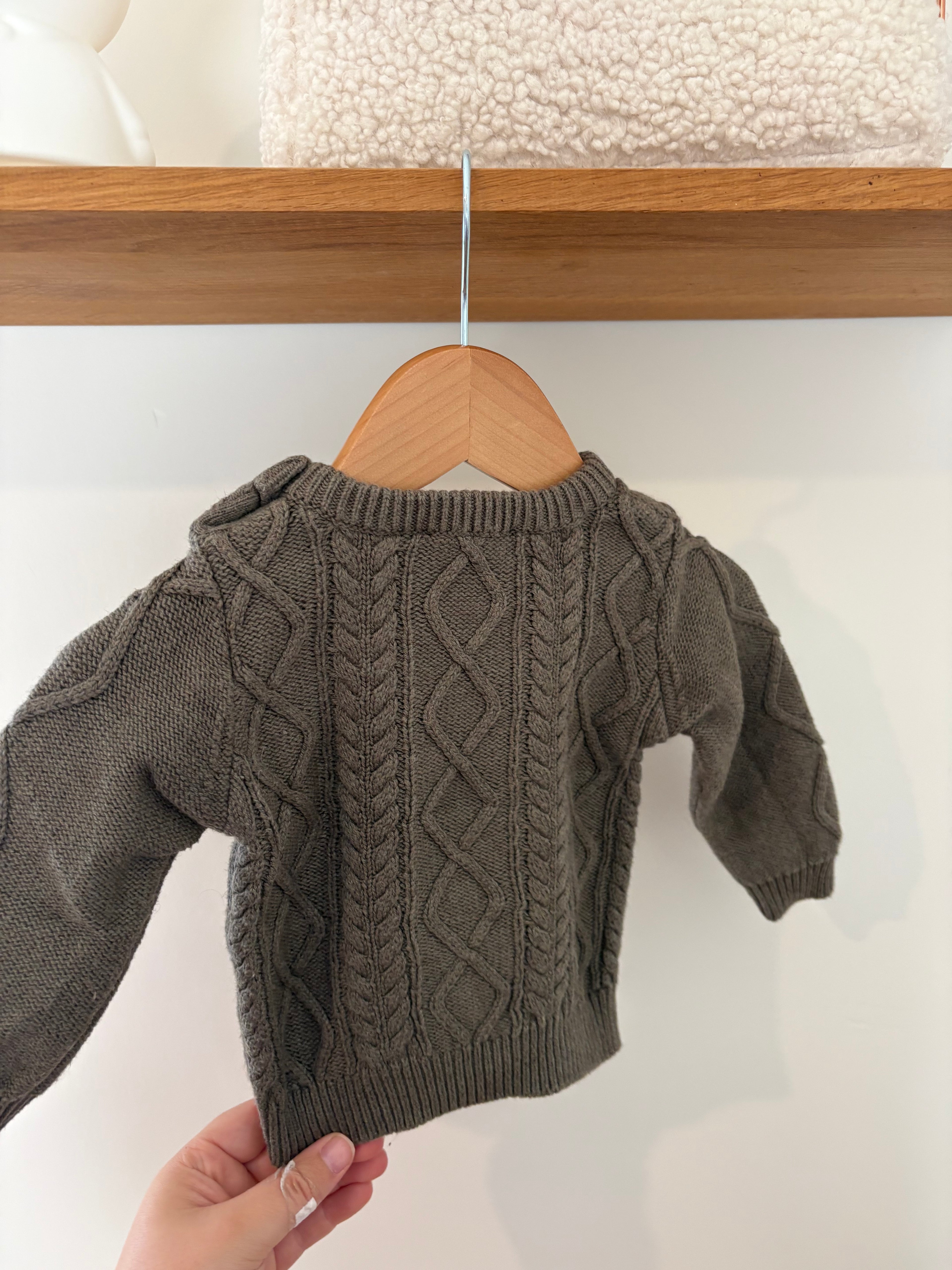 Natini - groene knit trui - 3M