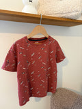 Kiabi - tshirt bootjes rood - 8Y