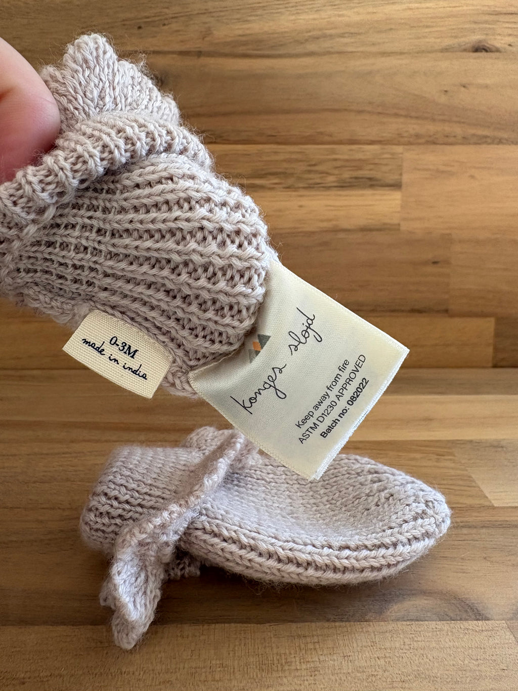 Konges Slöjd- 100% merinowool wantjes- 0/3M