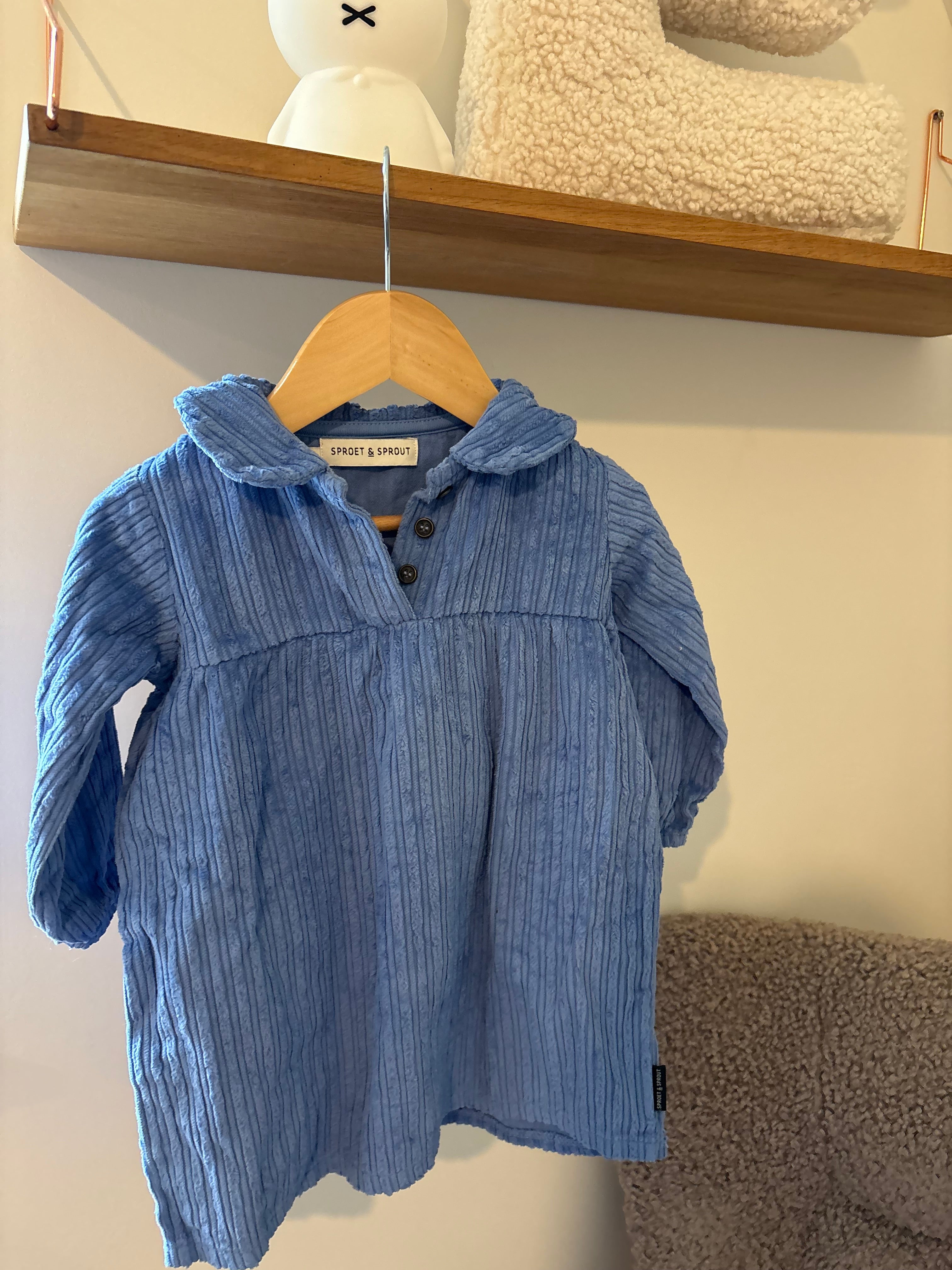 Sproet & Sprout - blauw kleedje - 2Y