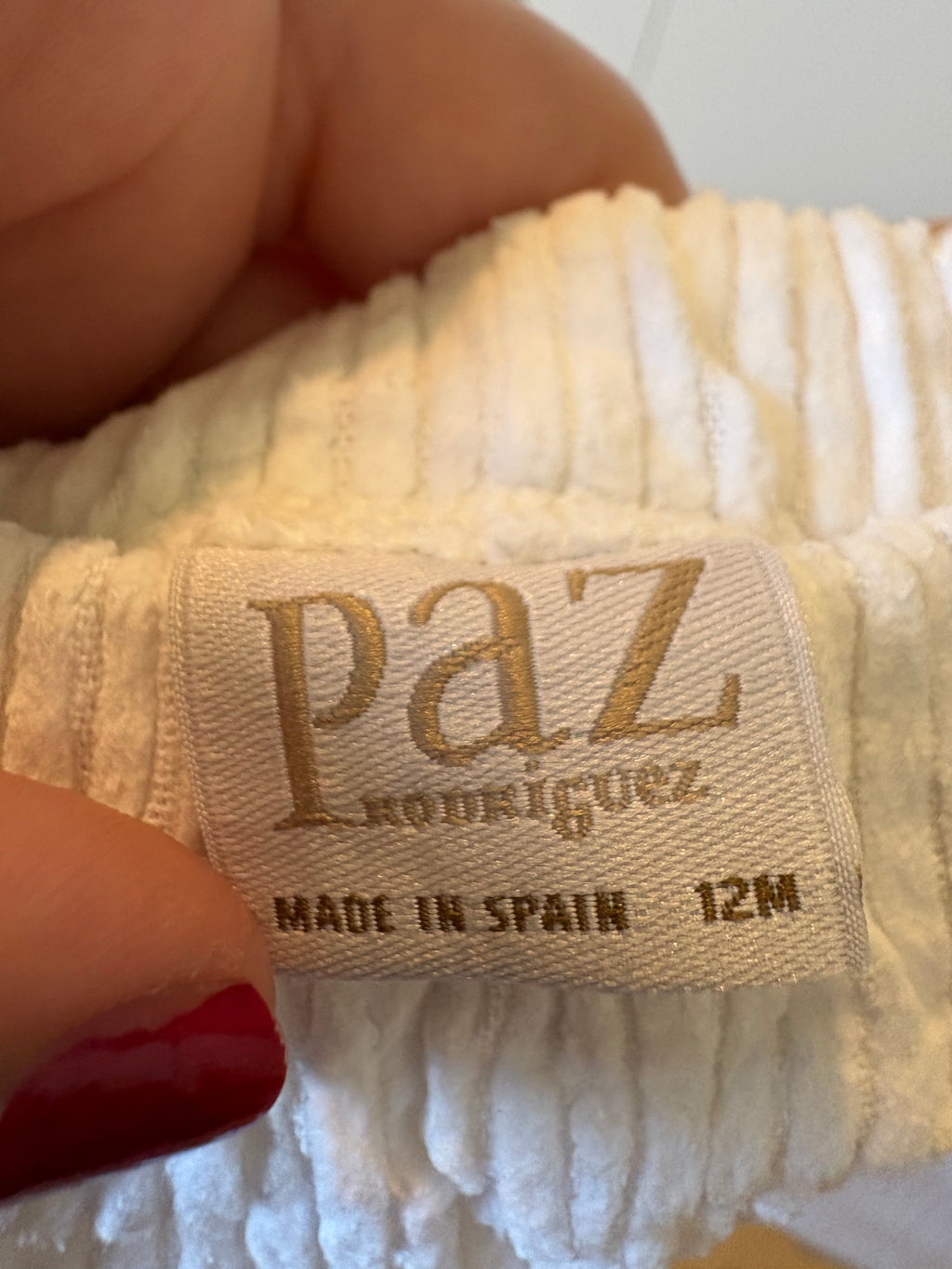 Paz - wit broekje - 12M