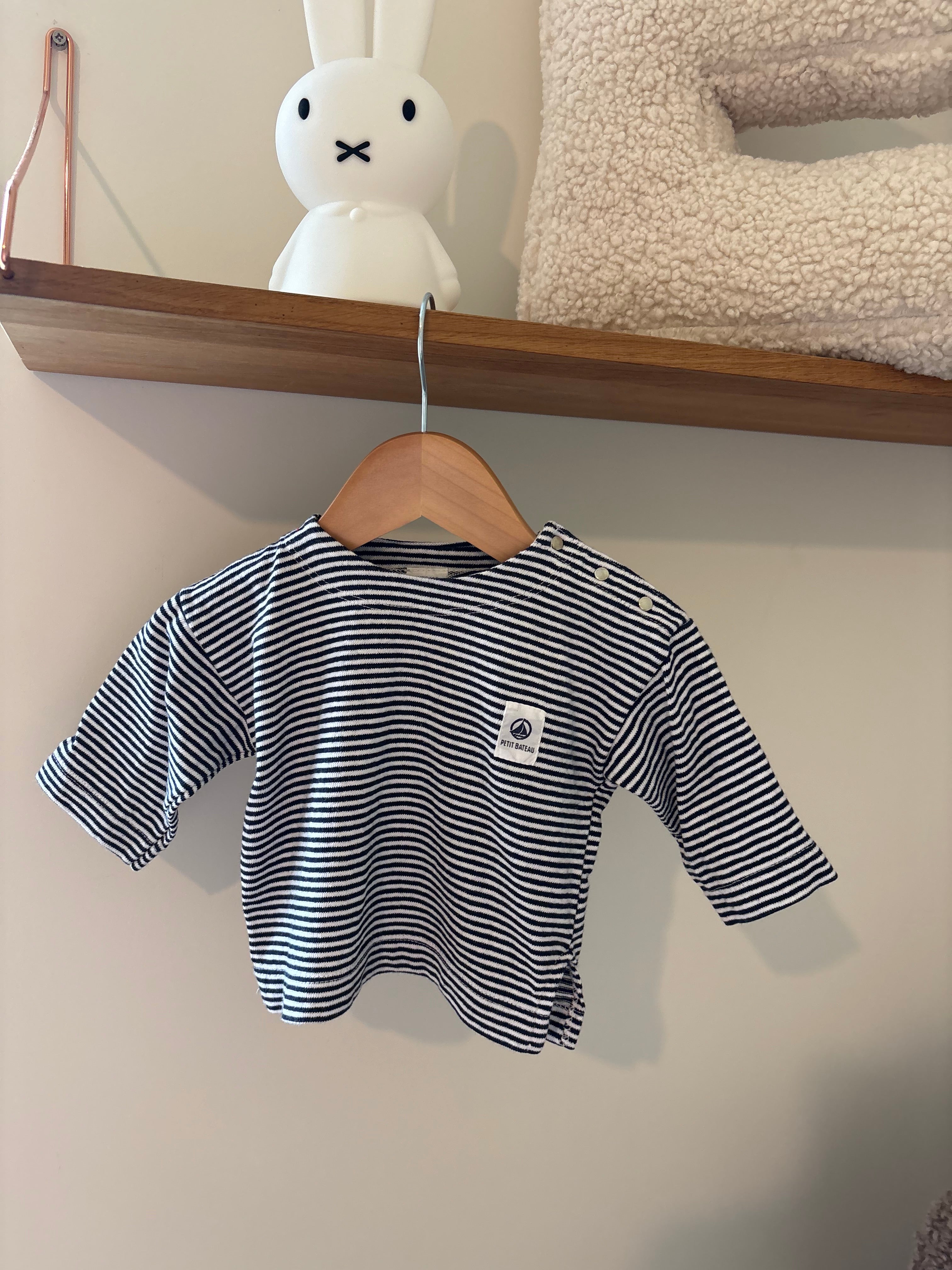 Petit Bateau - leuk truijte gestreept - 6M
