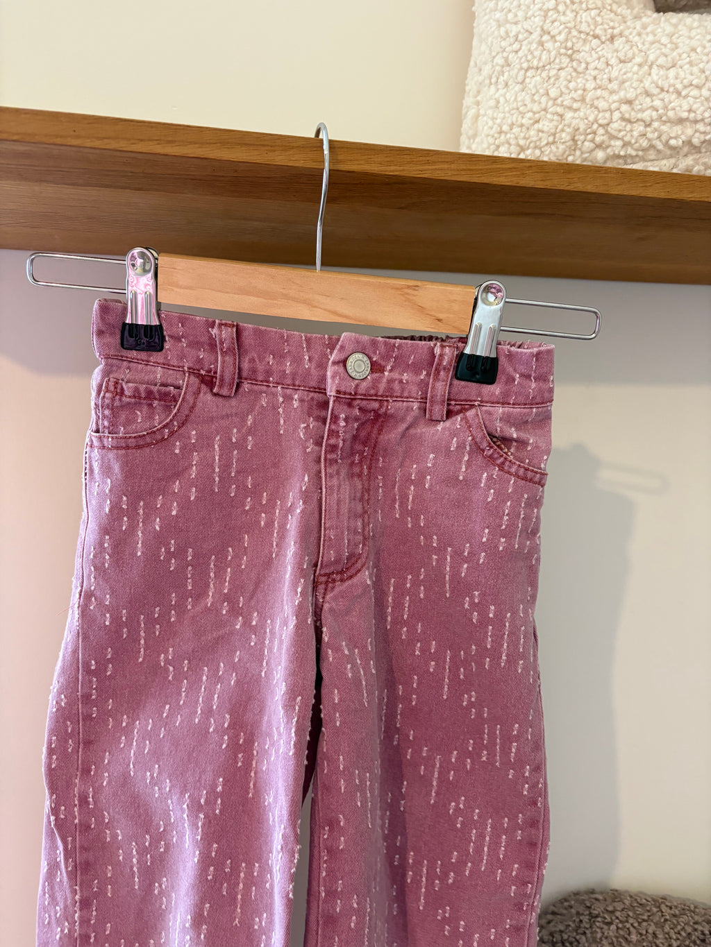 Zara - roze jeans - 5Y