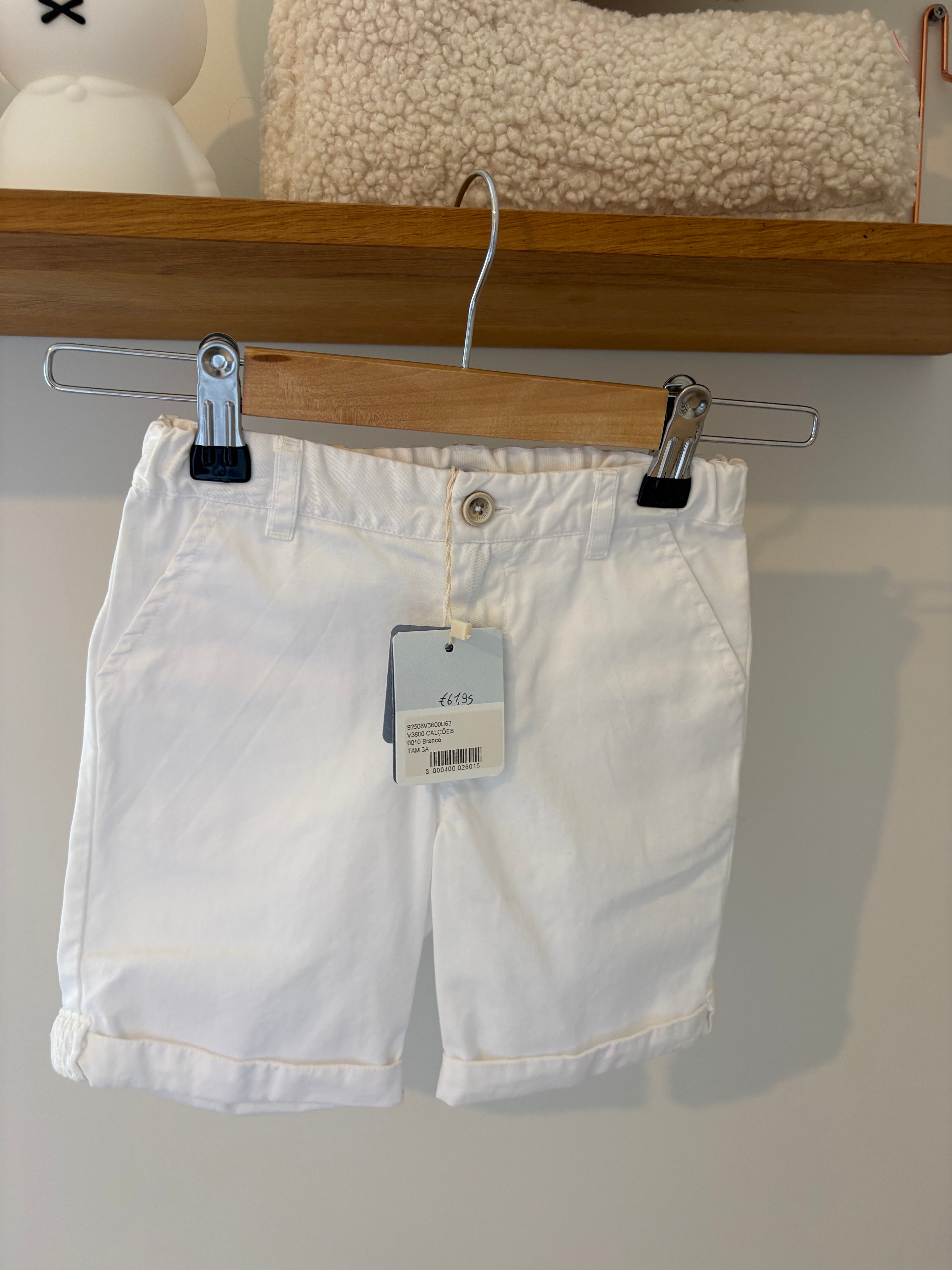 Laranjinha - witte short - 3Y