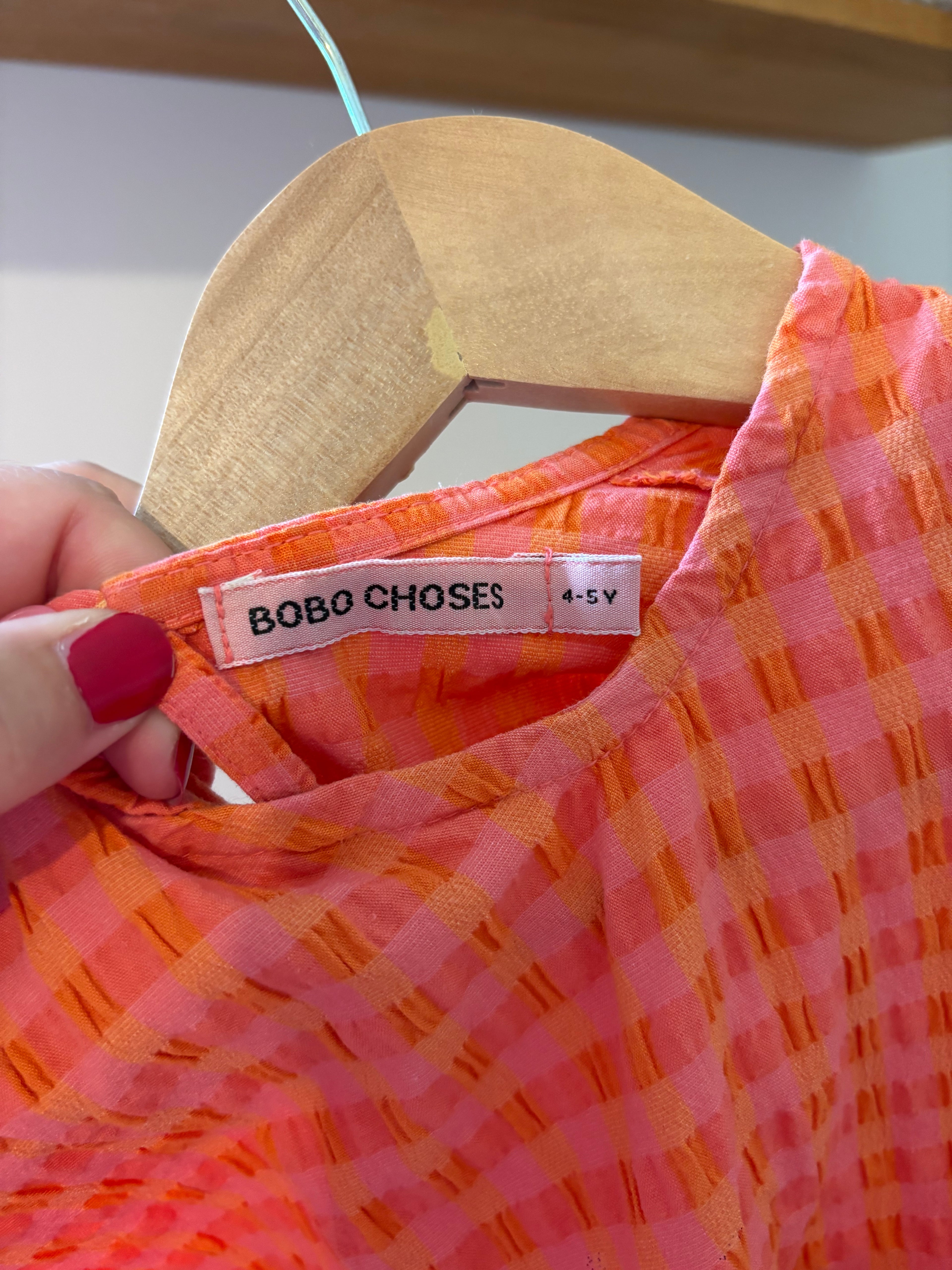 Bobo Choses - oranje jurkje - 4/5Y