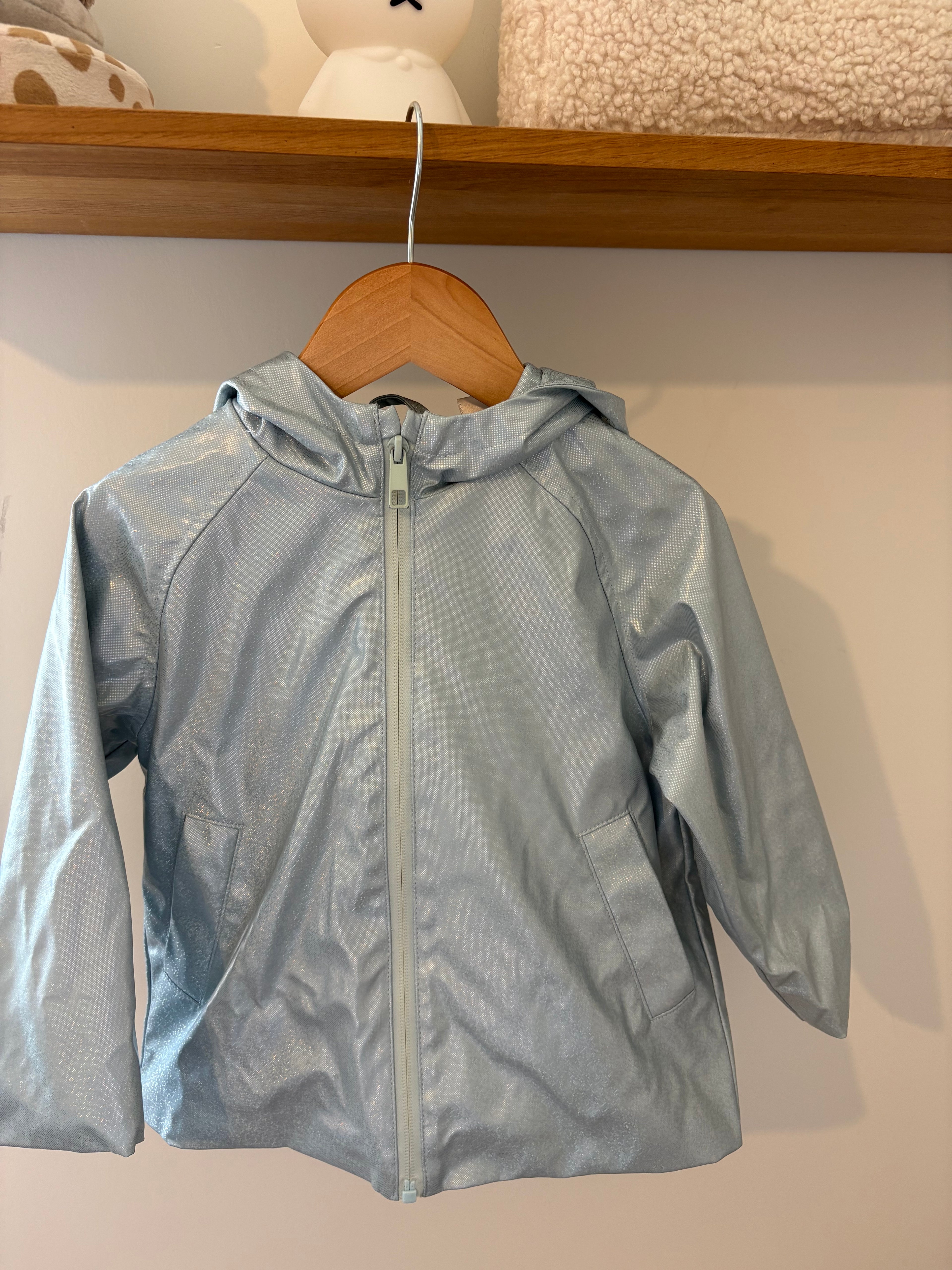 Zara - blauwe jas met kap - 104