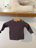 Hema - tshirt lange mouwen in mauve - 56