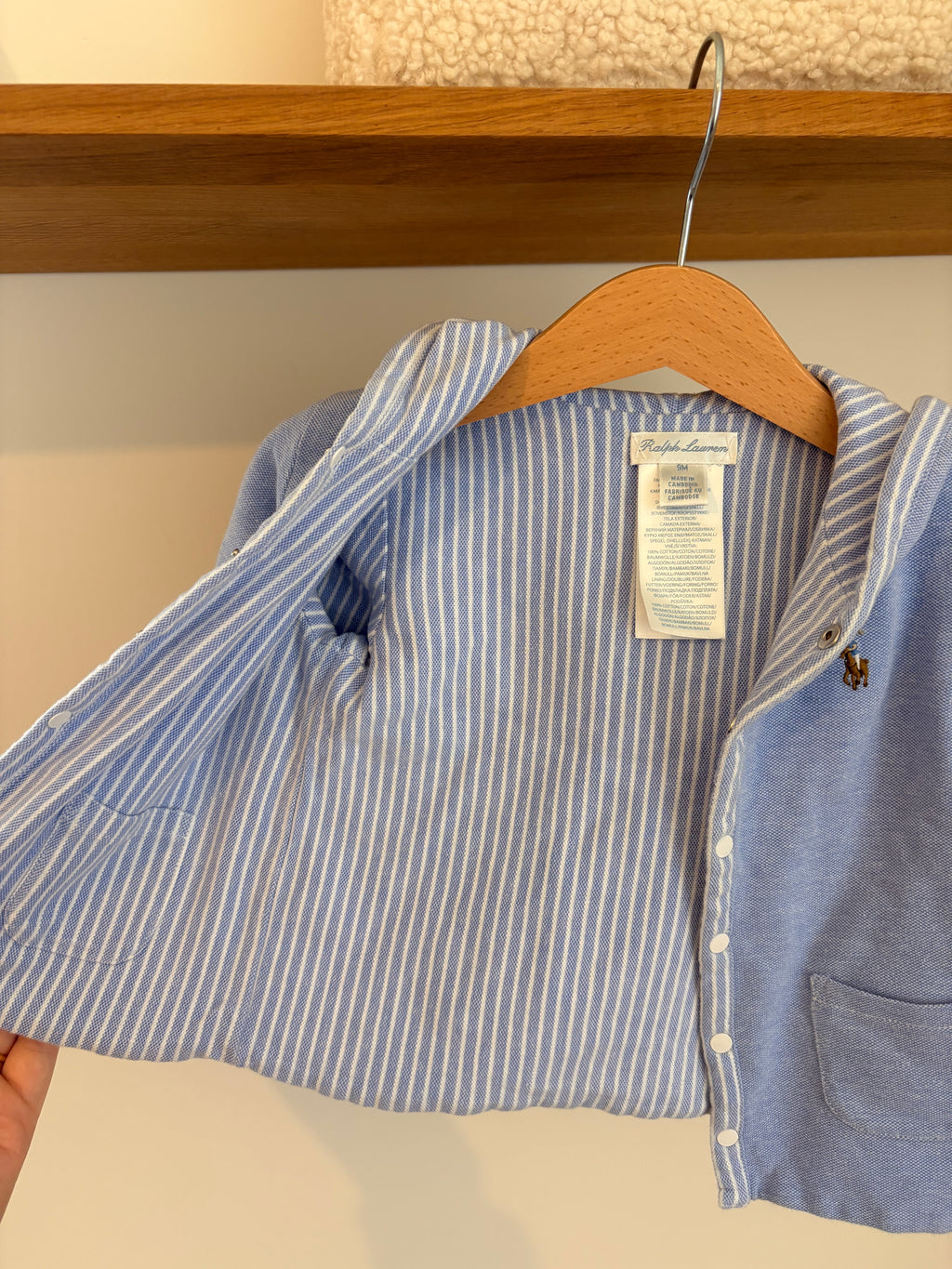 Ralph Lauren - Reversible truitje met drukknoppen - 9M