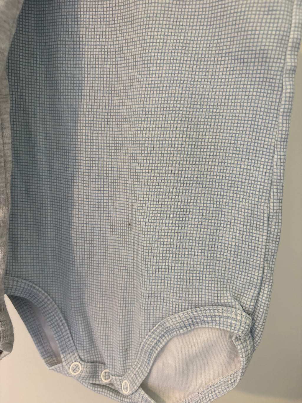 Petit Bateau - set body's grijs & blauw - 80