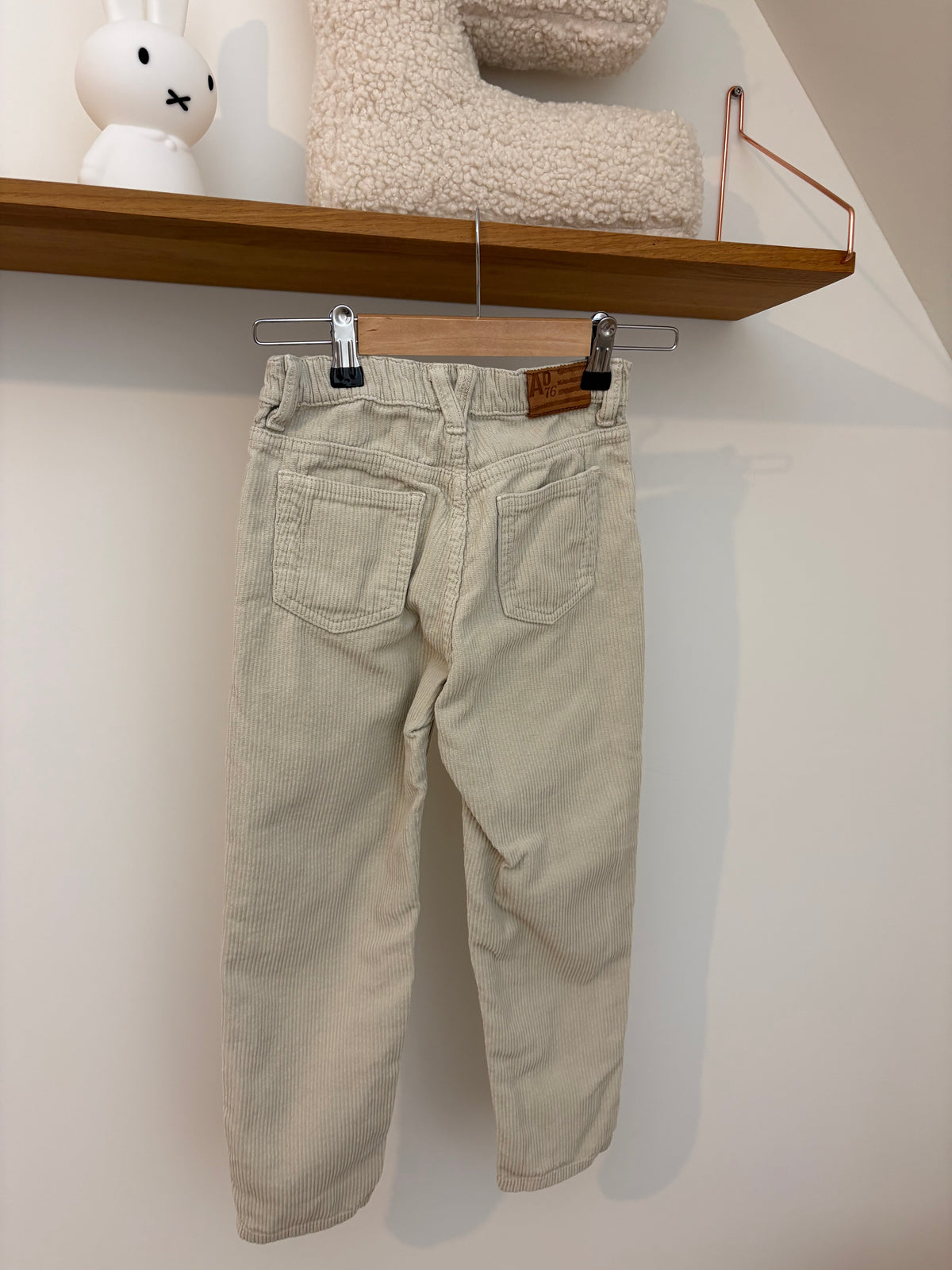 American Outfitters - corduroy broek wit - 8Y