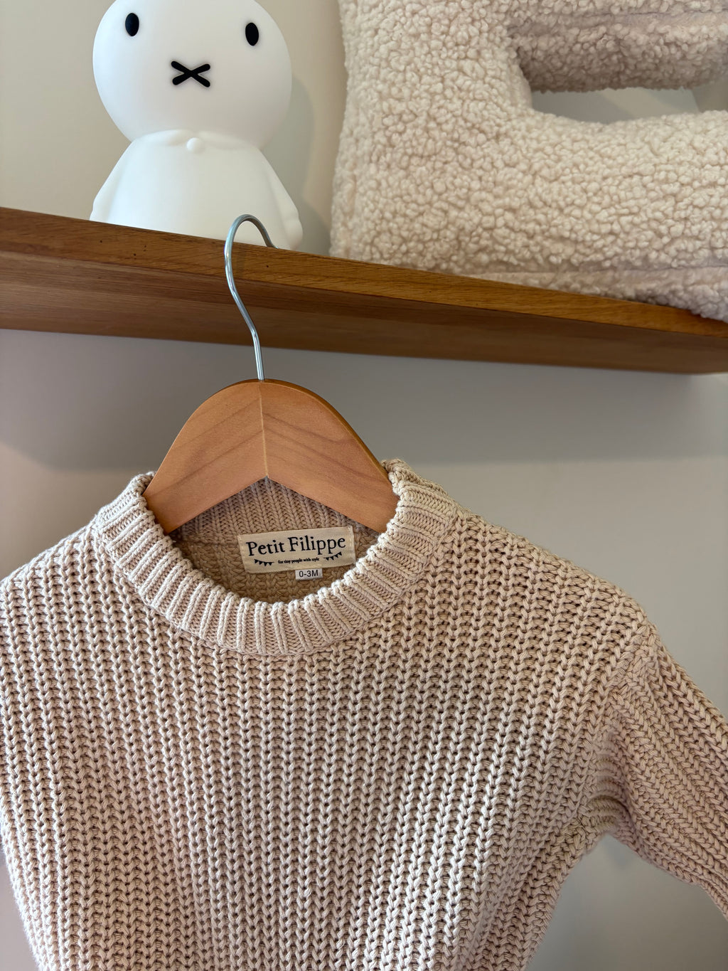Petit Filippe - bruine oversized knit - 3M