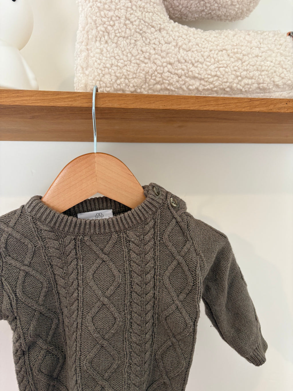 Natini - groene knit trui - 3M