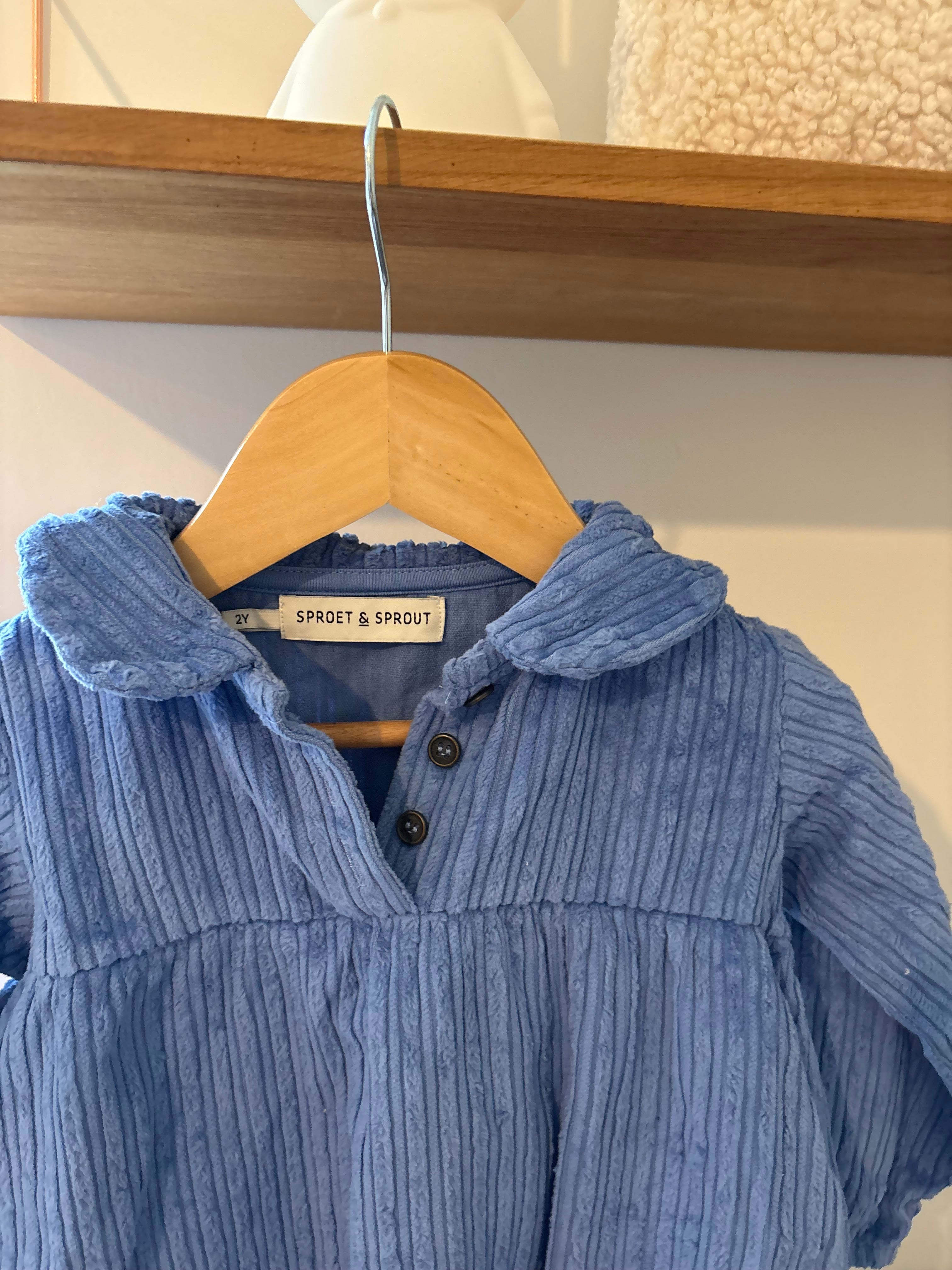 Sproet & Sprout - blauw kleedje - 2Y