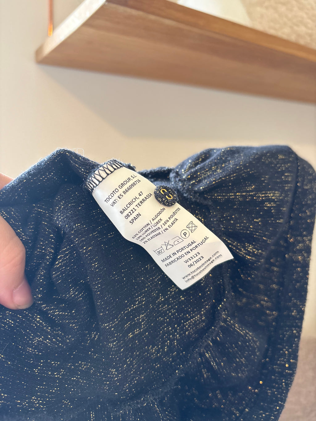 Tacoto Vintage - glitterjurkje - 12M