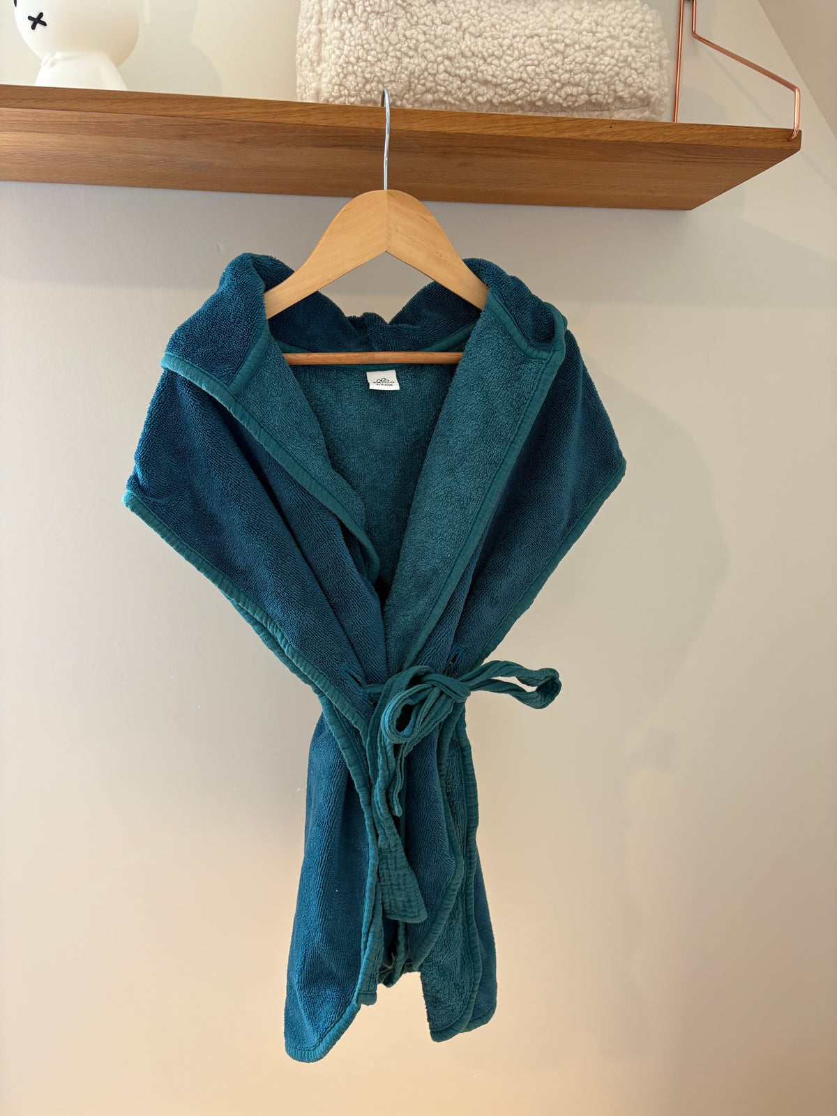 BB&Co - blauwe poncho/badjas - 2/4Y