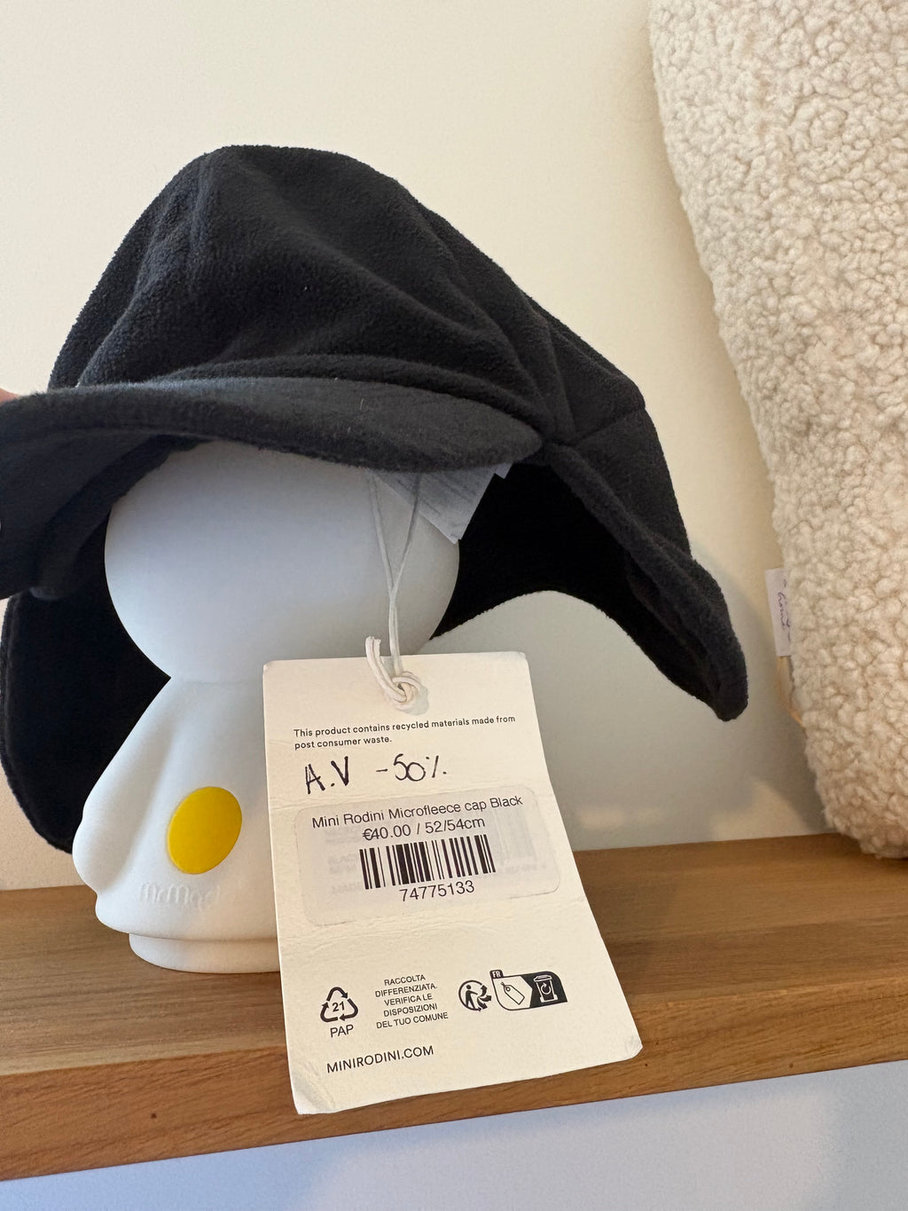 Mini Rodini - fleece pet 52/54cm