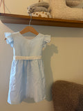 Baby Gi - Jurk met wit en blauw  - 86 Baby Gi