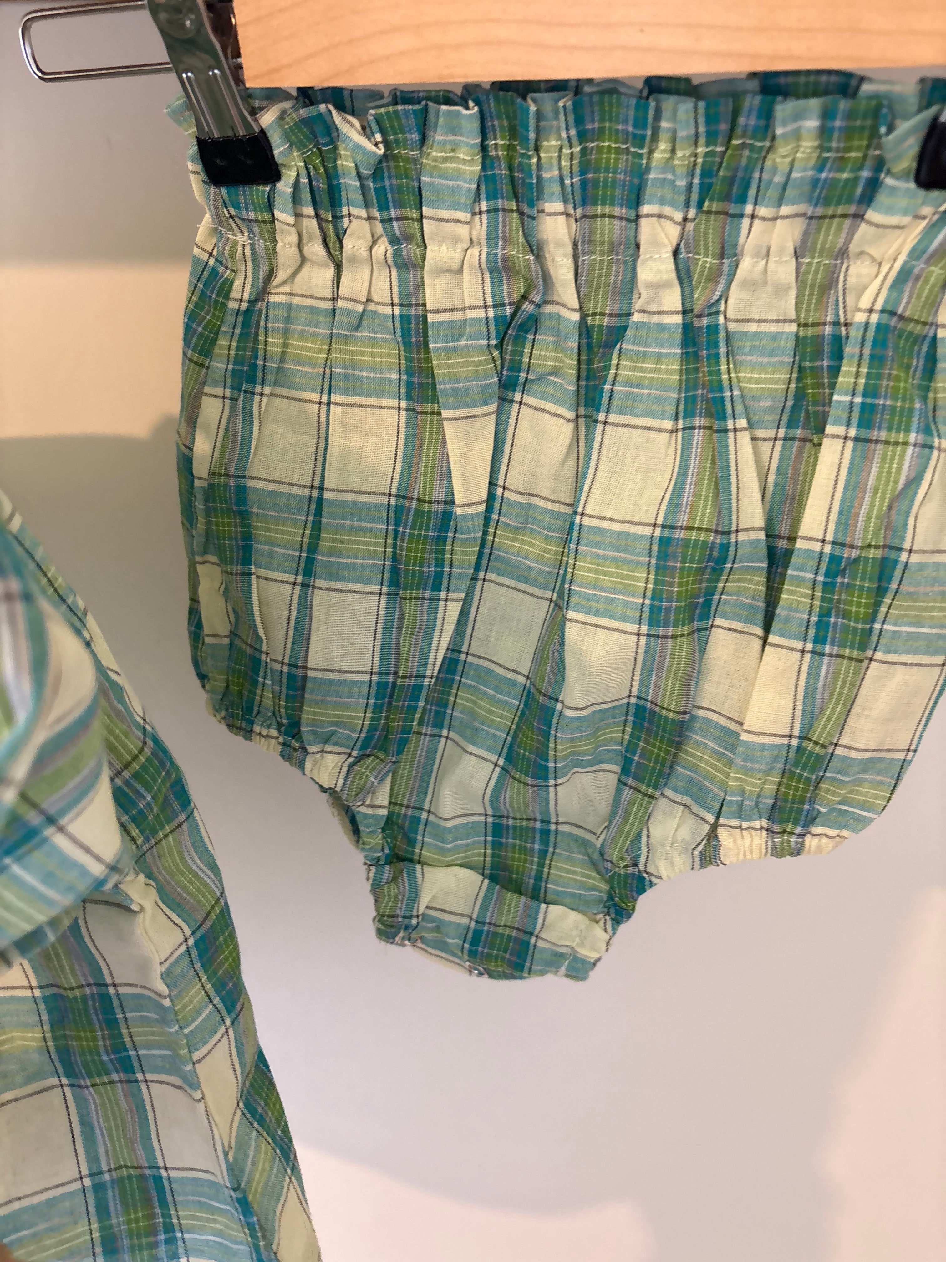 Vintage - groen setje - 98/104