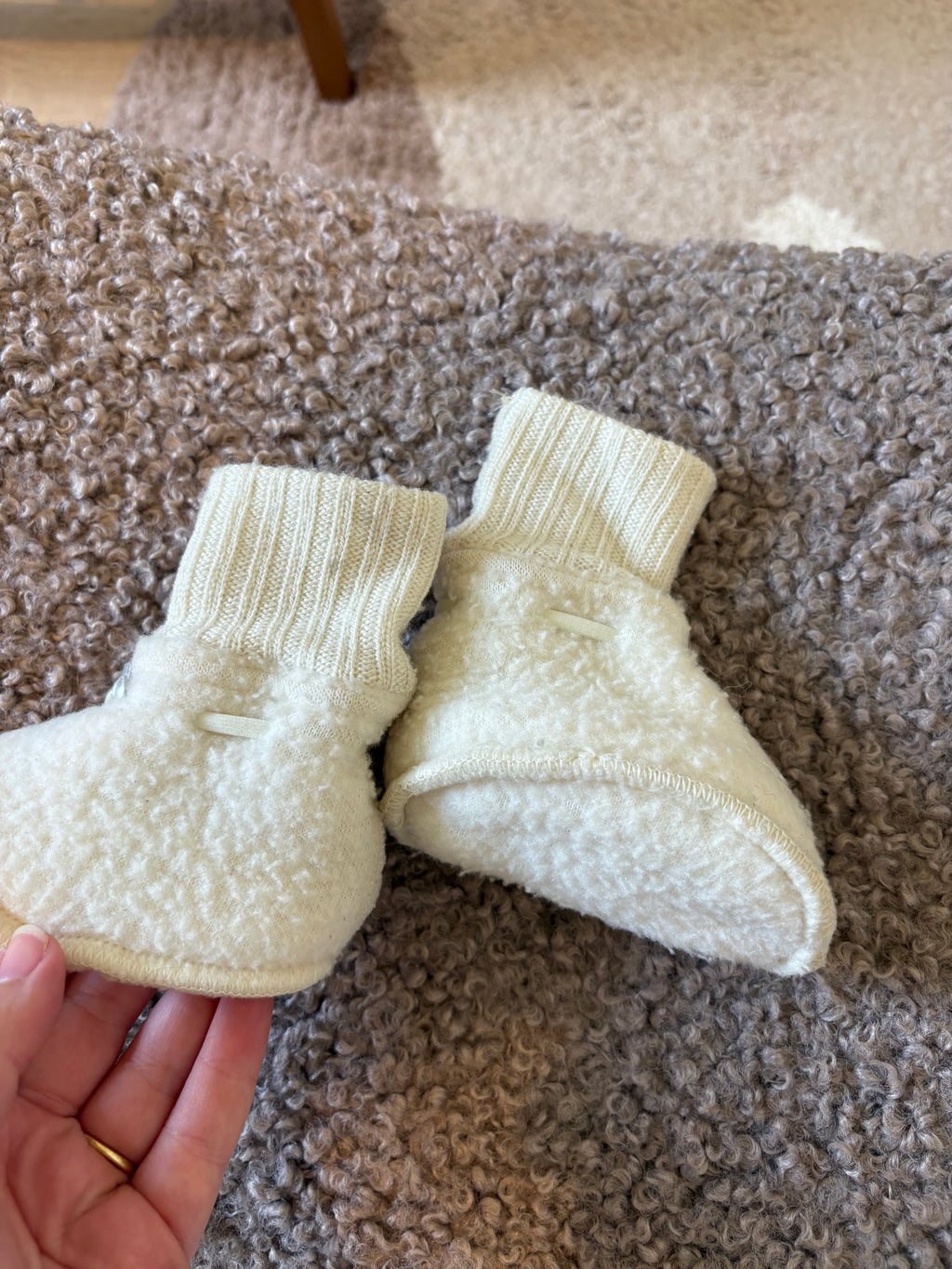 Joha - pantoffelsokjes merinowool- 6/9M