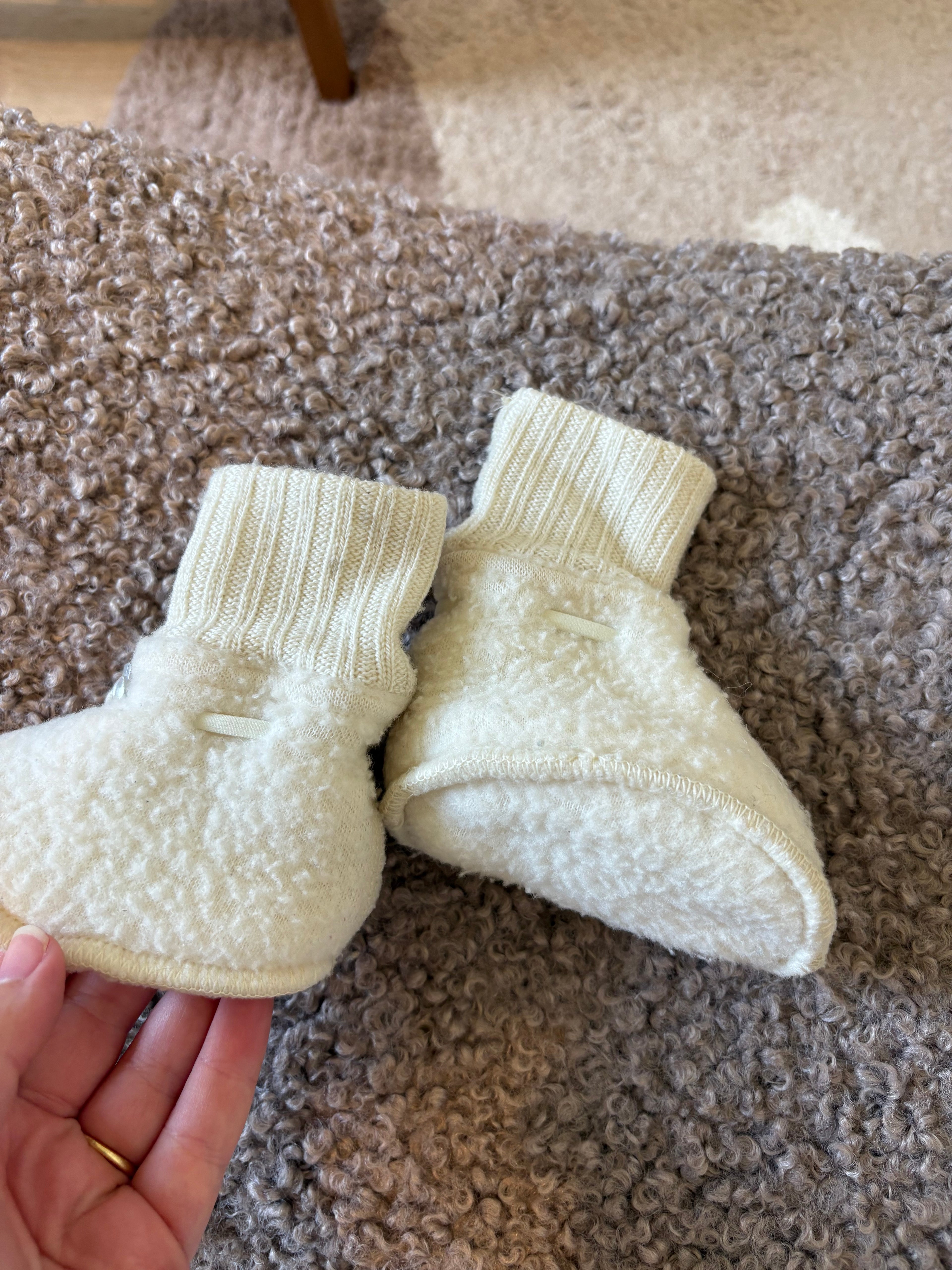 Joha - pantoffelsokjes merinowool- 6/9M