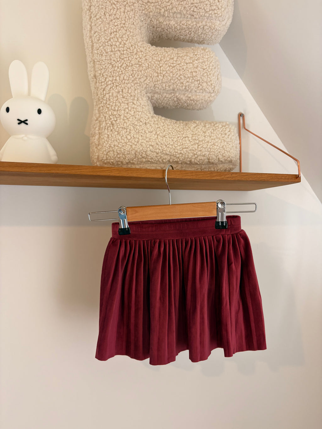 JBC - rood velvet rokje - 92