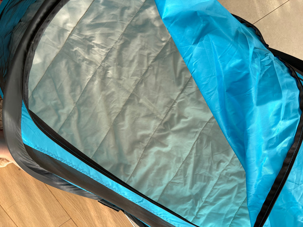 Deryan - blauwe travel cot tent