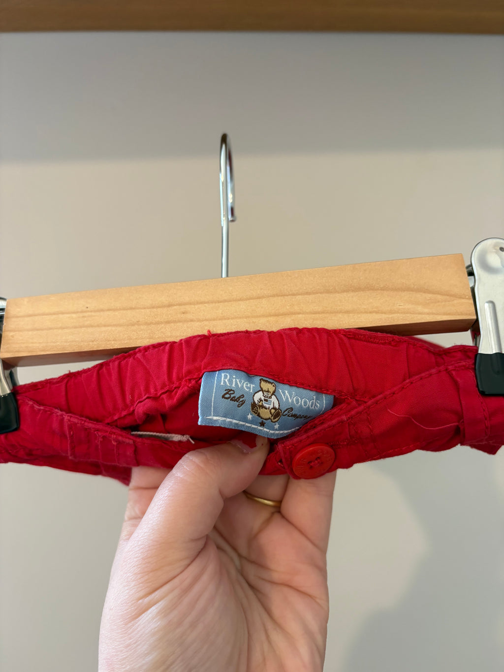 River woods - rood shortje - 3M