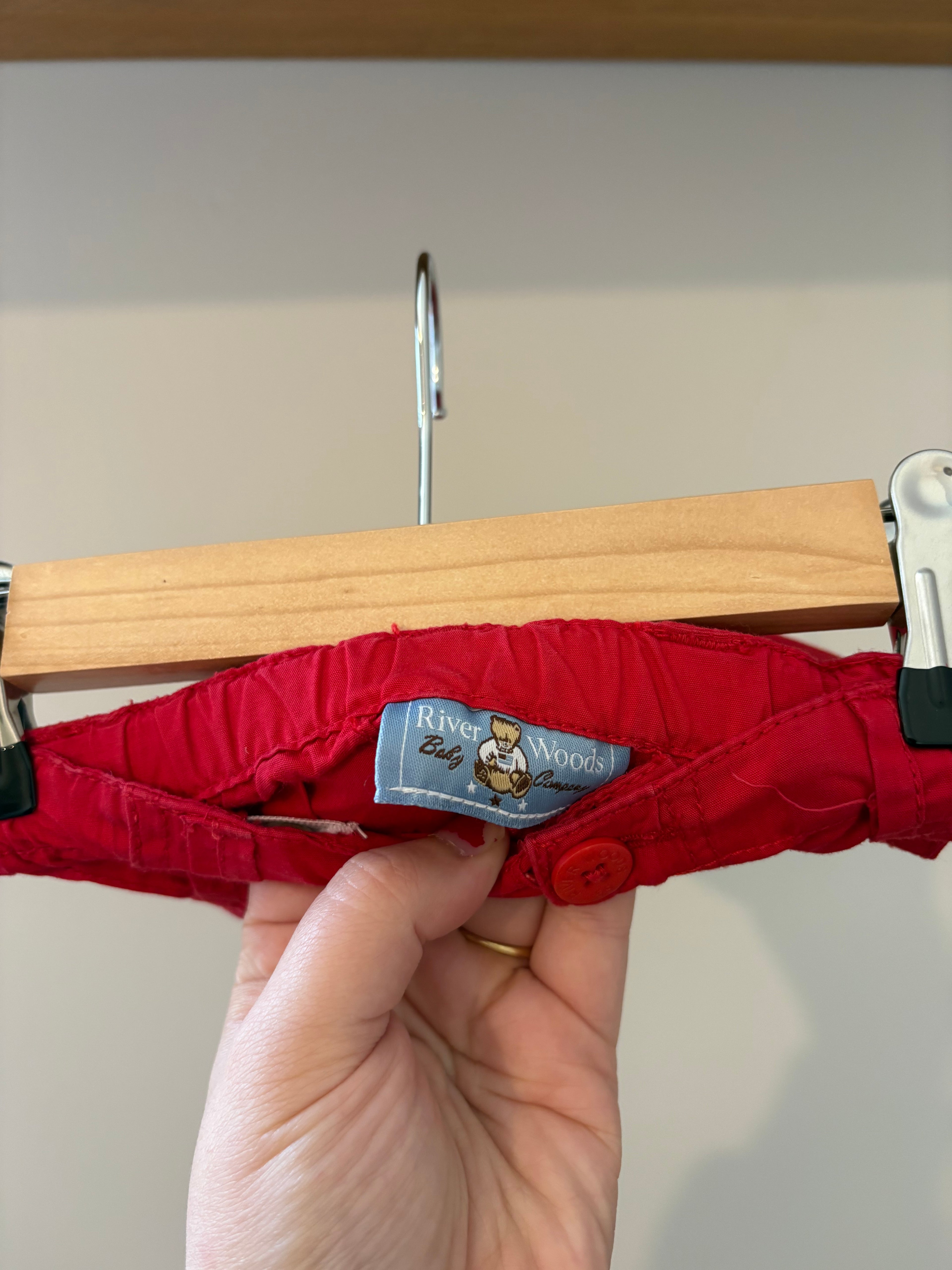 River woods - rood shortje - 3M
