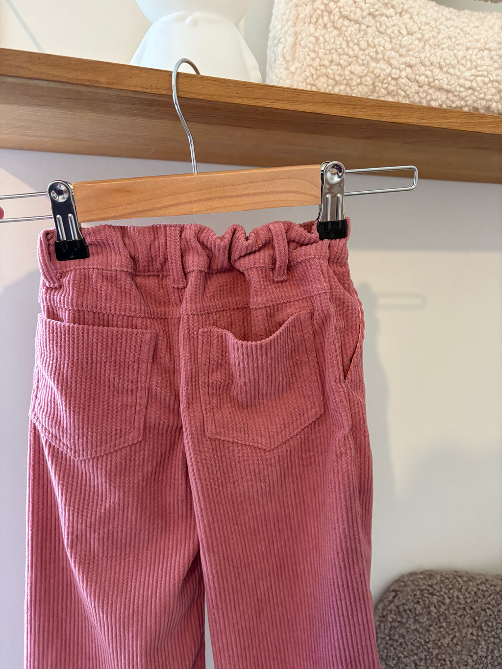 Someone - corduroy wijde broek roze - 92