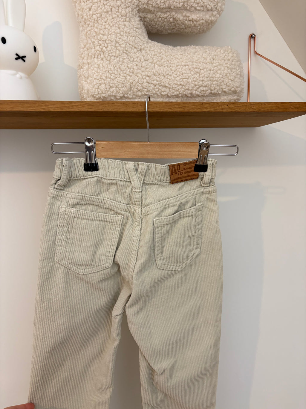 American Outfitters - corduroy broek wit - 8Y