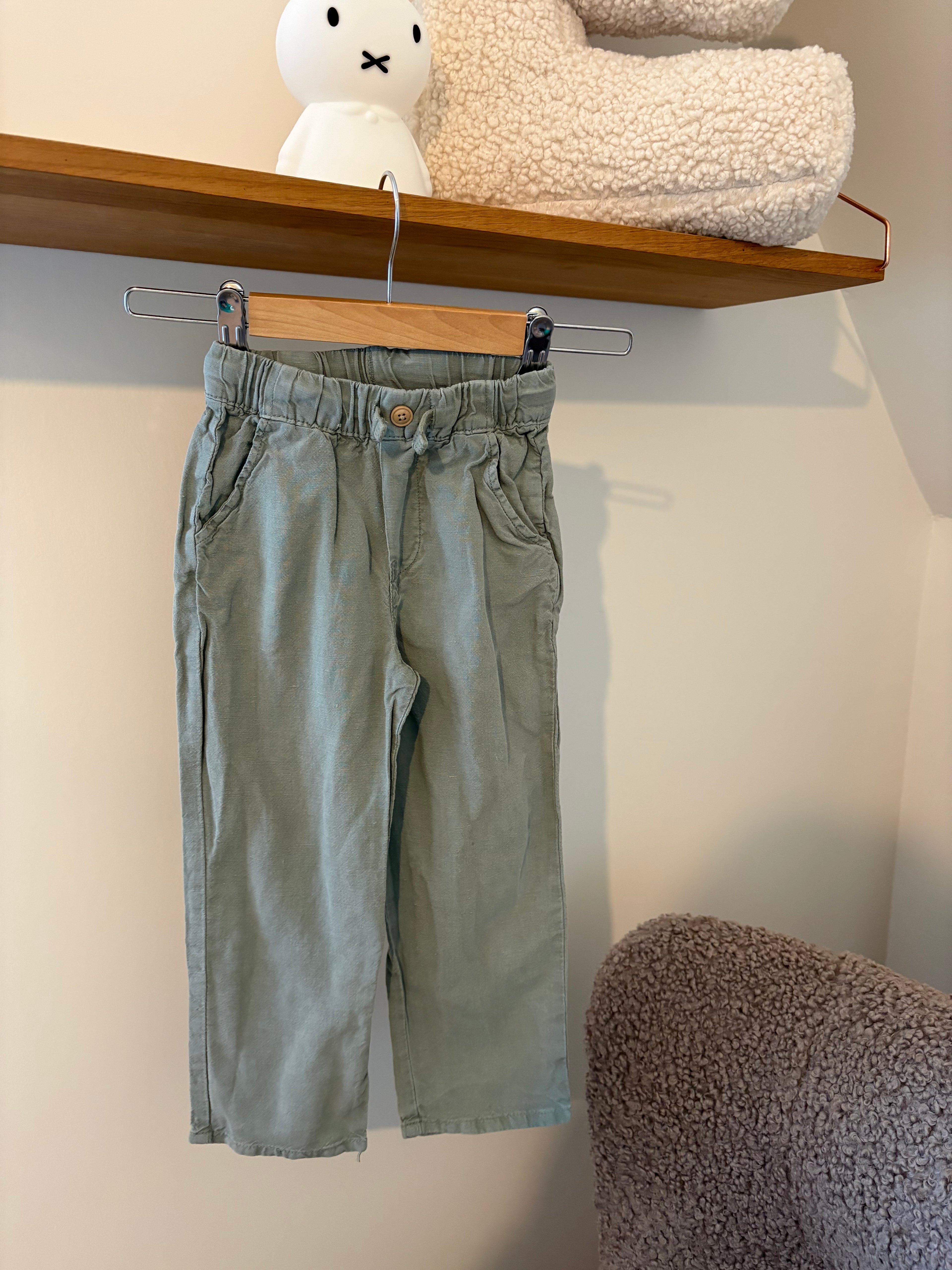 Zara - linnen broek - 4Y