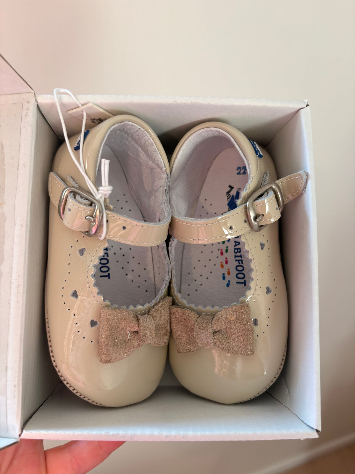 Stabifoot - Champagne ballerina babyschoentjes - 22 (nieuw)