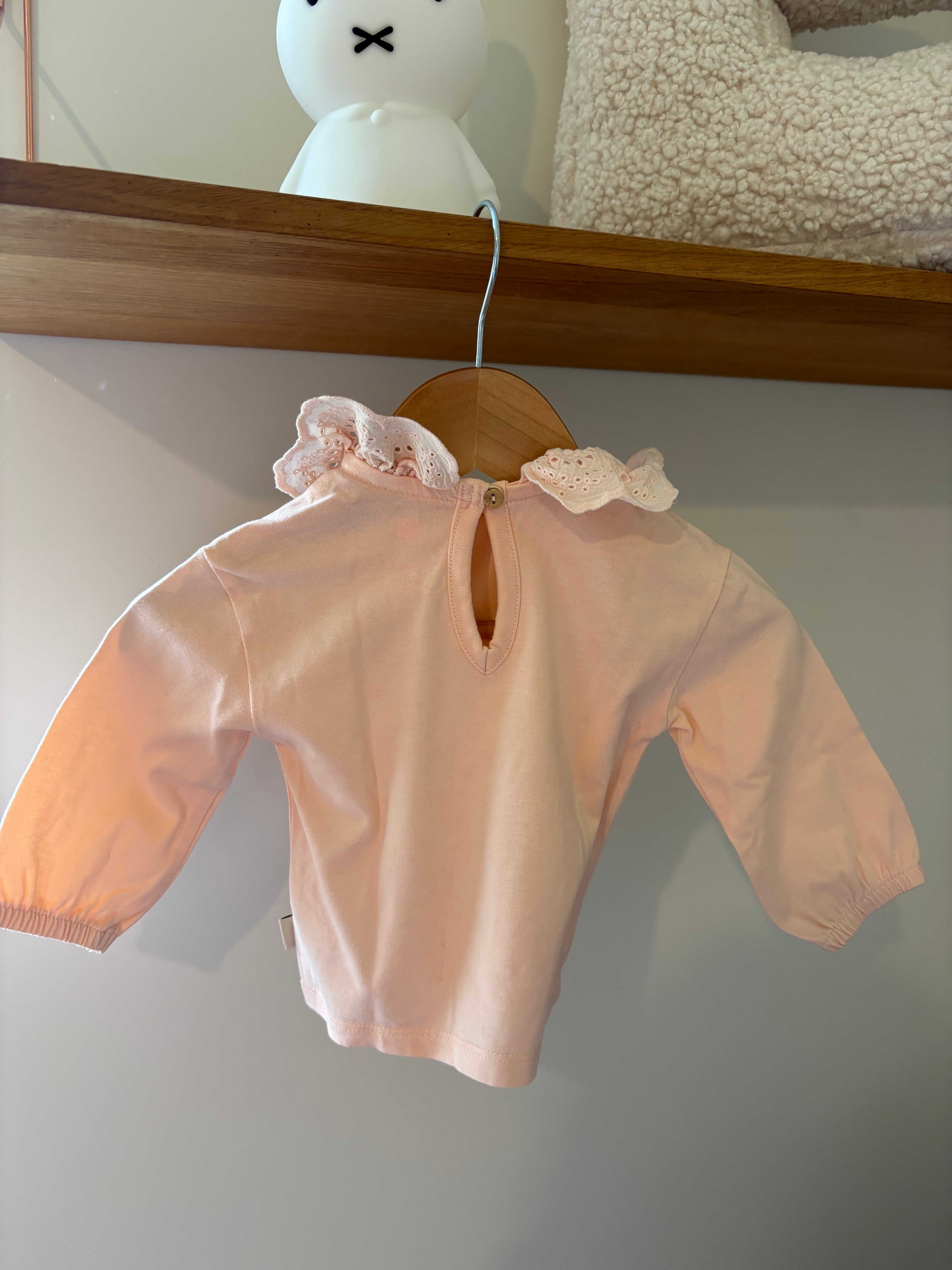 Hema - top kraagjes met frambozen - 3M