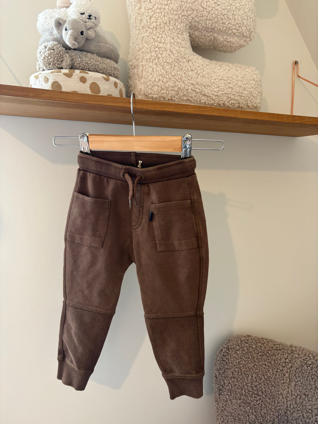 Noppies - bruin broekje - 12M