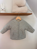 H&M - adorables reversible jasje muntgroen - 86