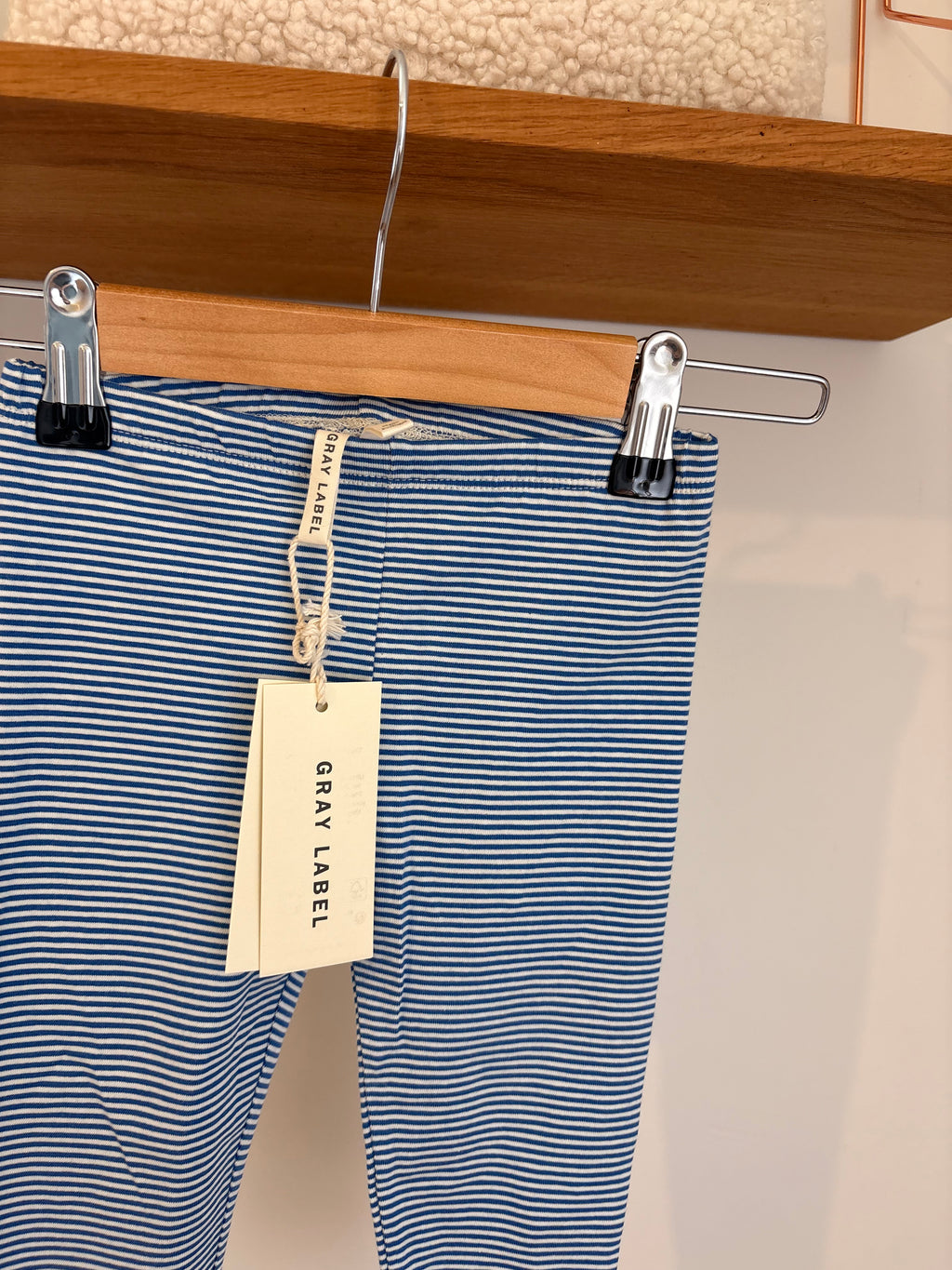 Gray Label - broekje blauw/witte streepjes - 1/2Y