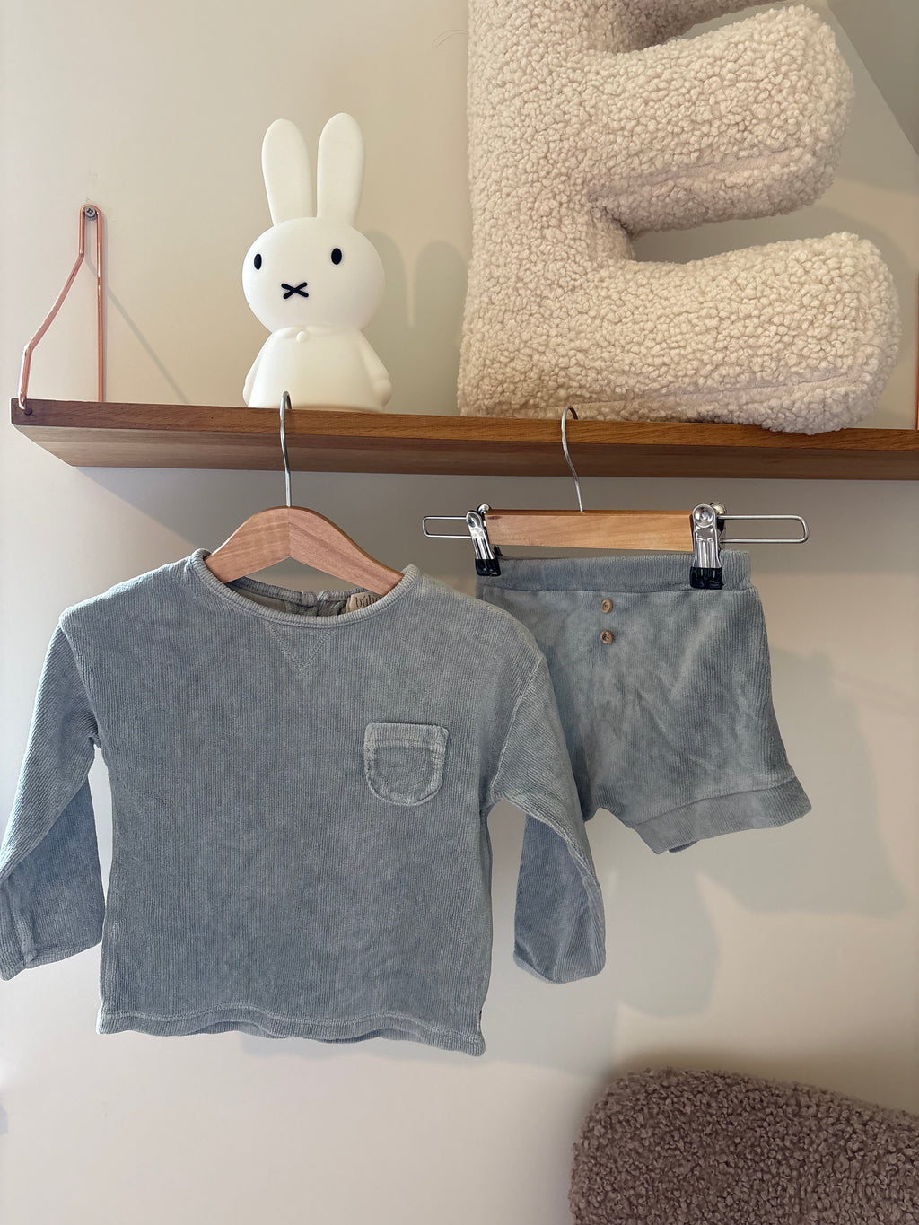 Buho- blauw setje - 12M