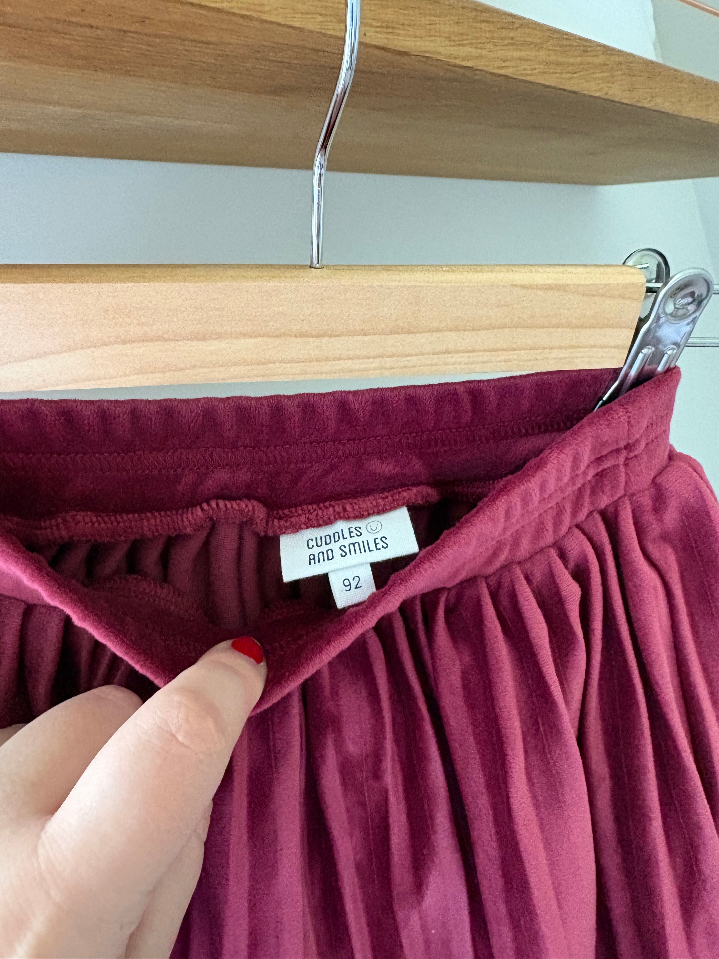 JBC - velvet rood rokje (2) - 92