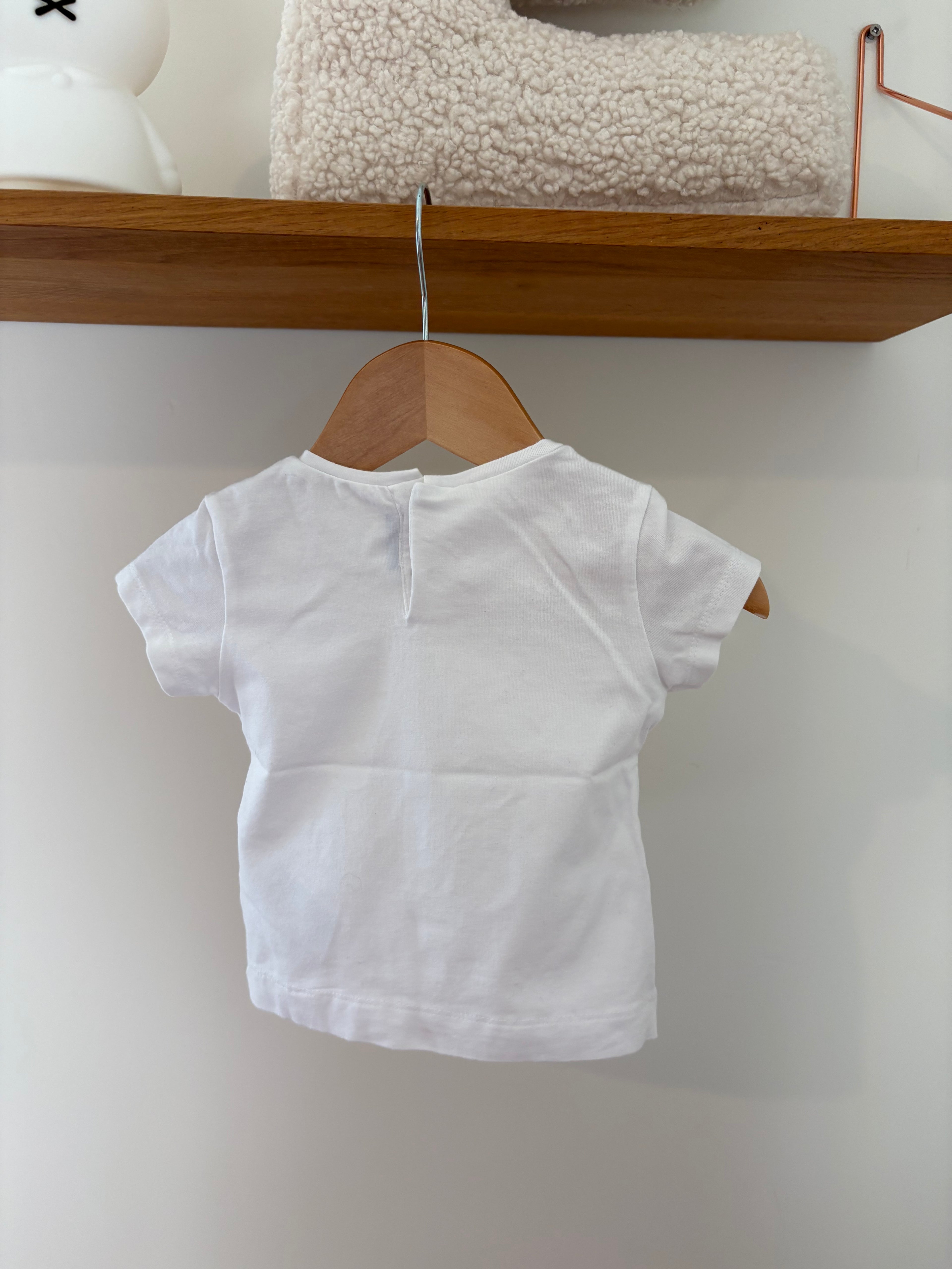 Mayoral - witte tshirt beer - 9M