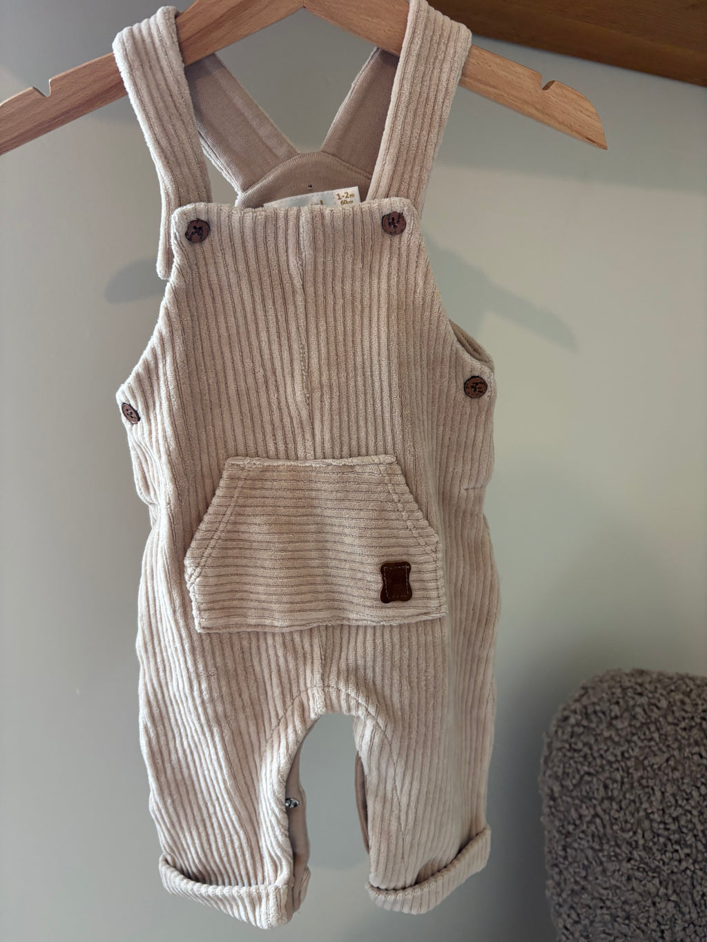 Mayoral - corduroy salopette - 2M