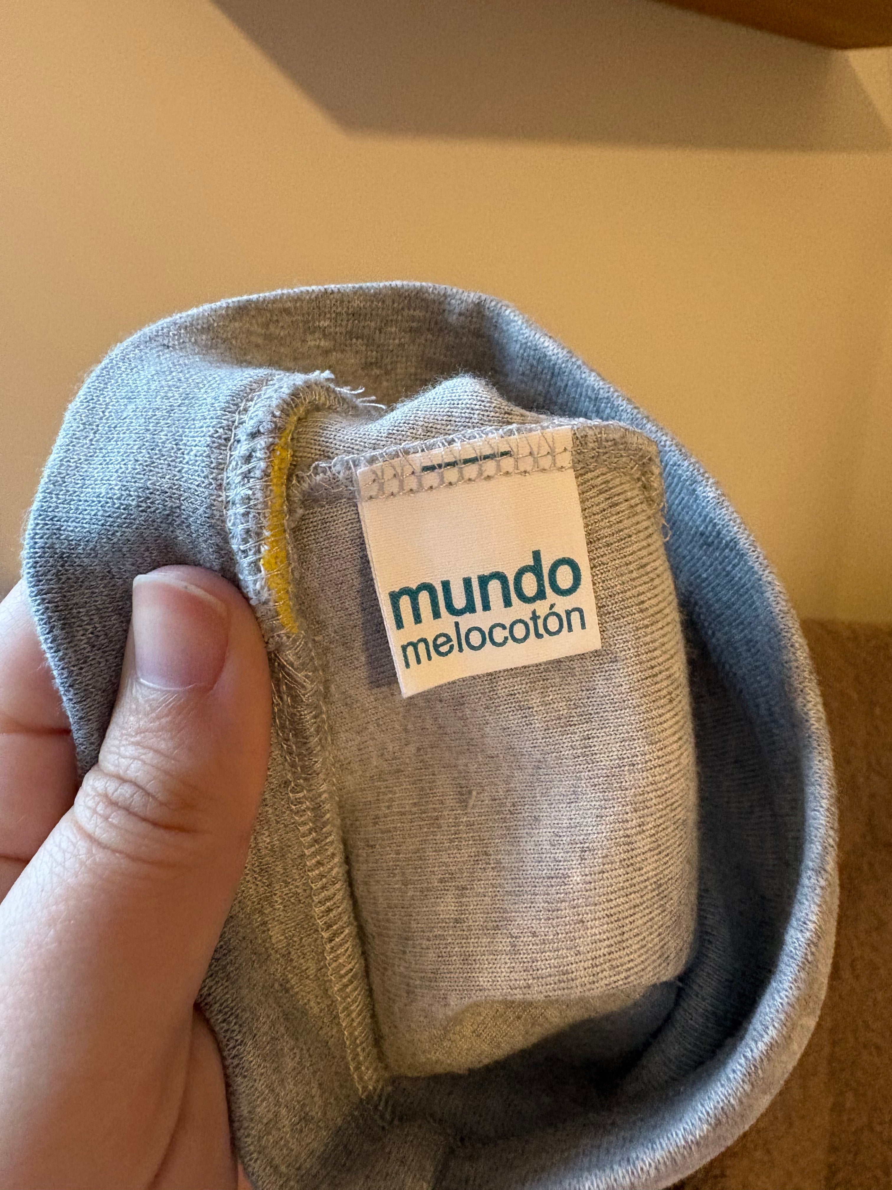 Mundo Melocoton - muts grijs 3M