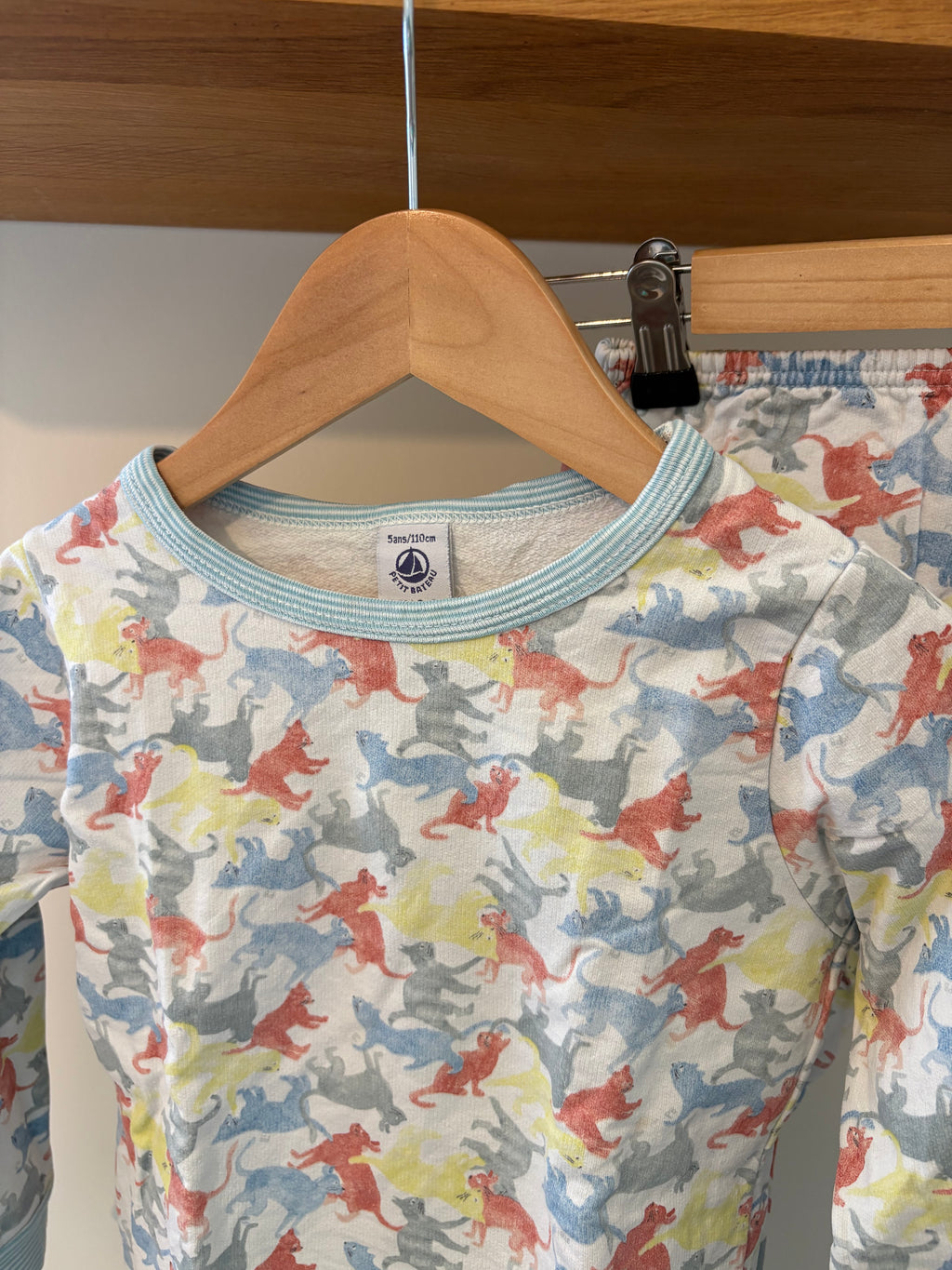 Petit Bateau - setje poezen - 5Y