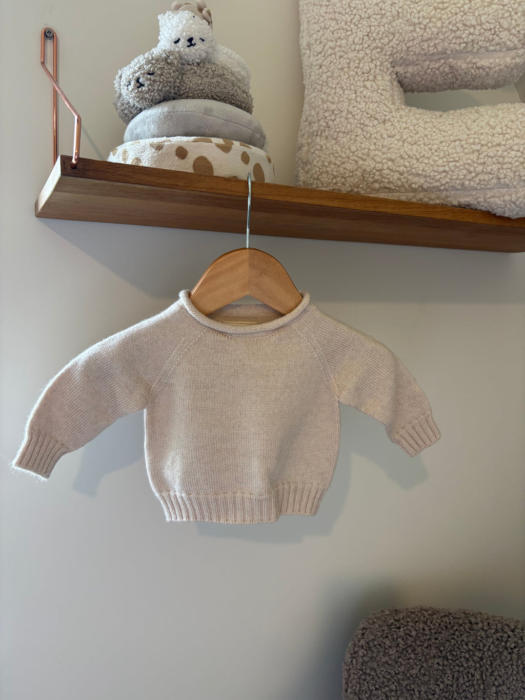 hvid - sweater - 0/3M