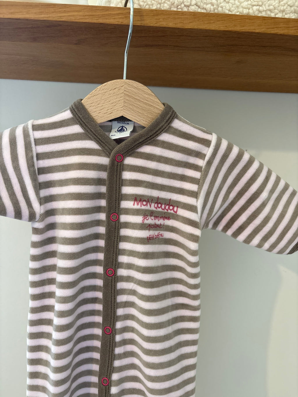 Petit Bateau - flanellen pyjama - 3M