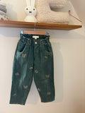 Zara - groene jeans - 116