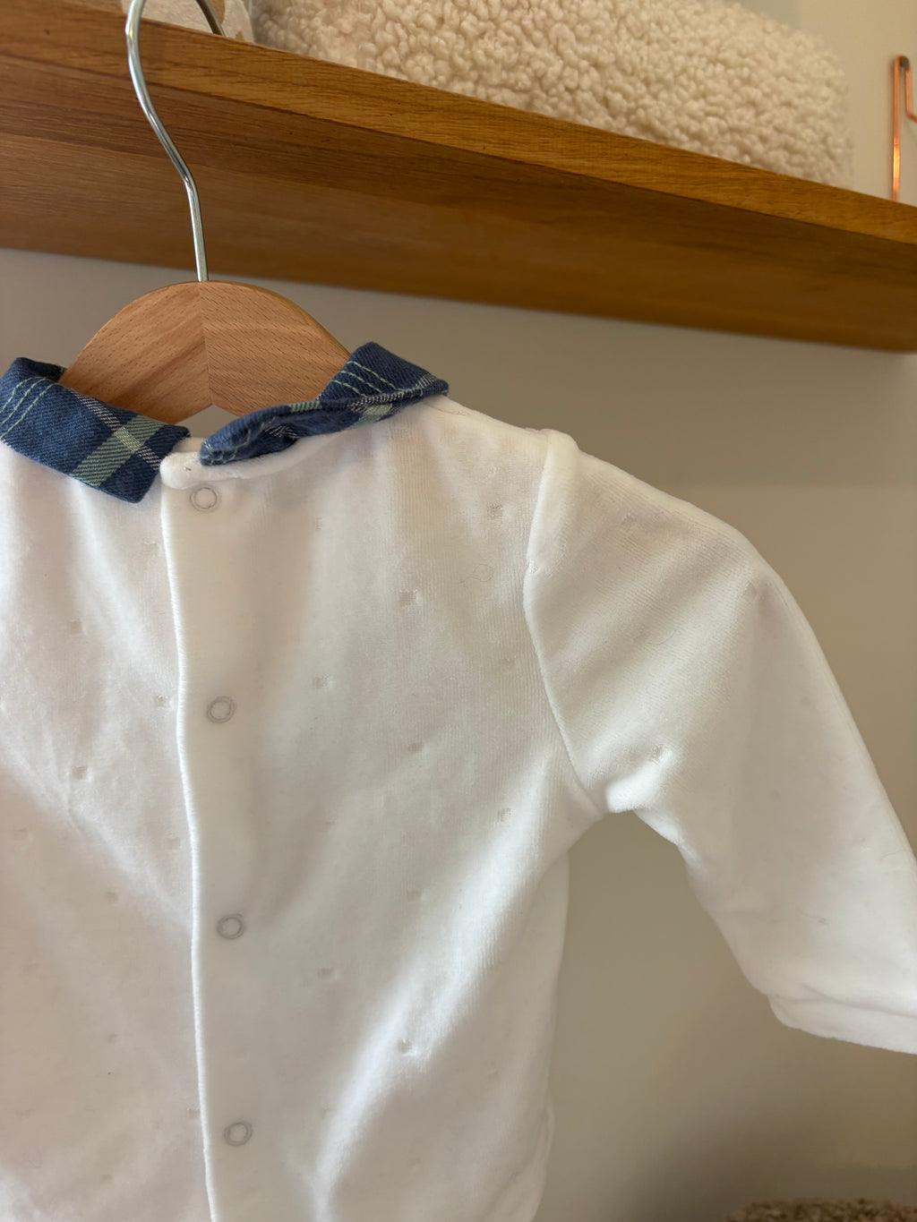 Mayoral - flanellen top met kraagje - 6M